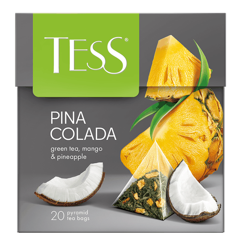 Чай Tess Pina Colada 20 пирамид, 36 г 