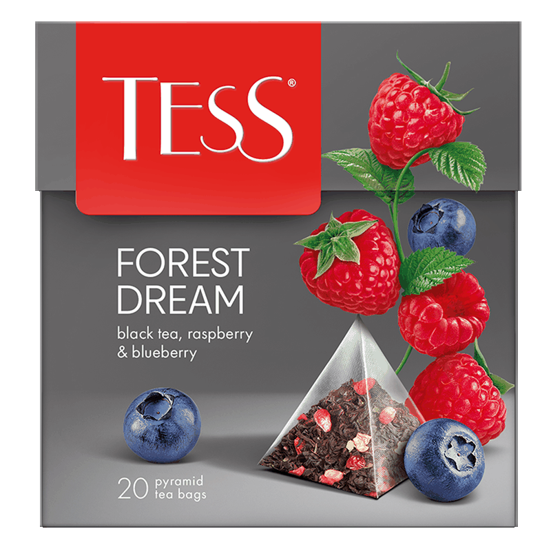 Чай черный Tess Forest Dream, 20 пирамид, 36 г 
