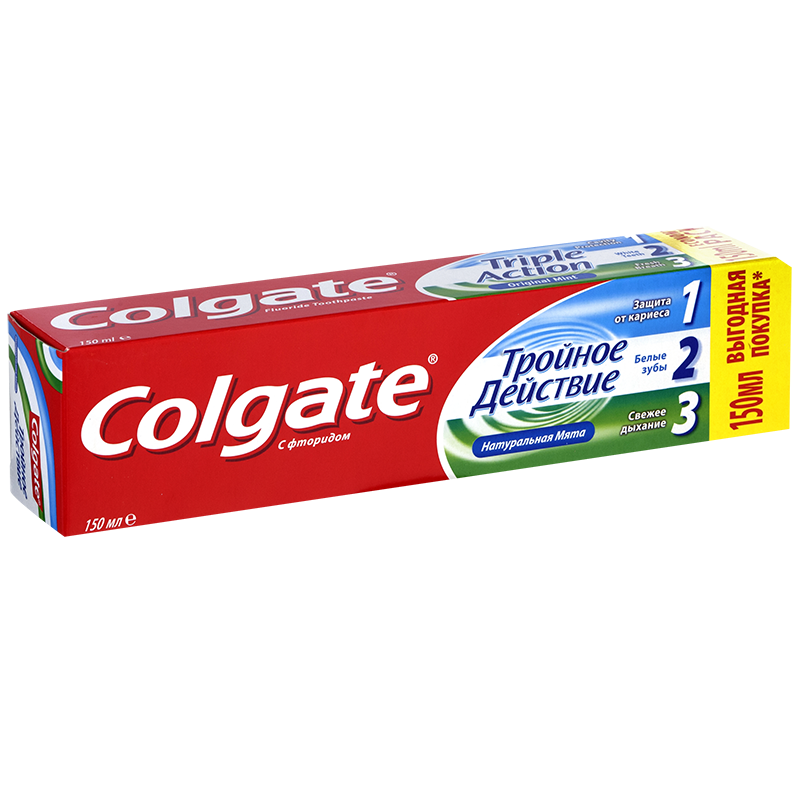 Зубная паста Colgate Тройное действие, 150 мл