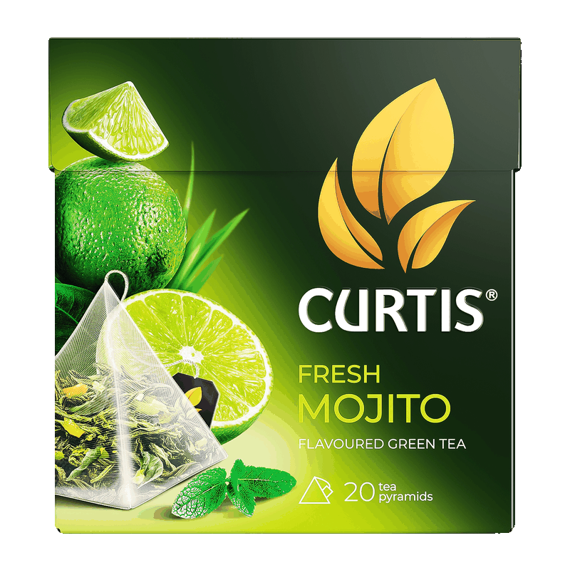 Чай Curtis Fresh Mojito зеленый, 20 пирамидок, 34 г