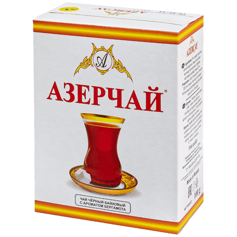 Чай Азерчай  черный с ароматом бергамота, 100 г 