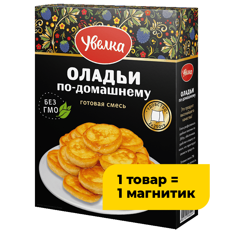 Смесь Увелка для выпечки Оладьев по-домашнему, 500 г