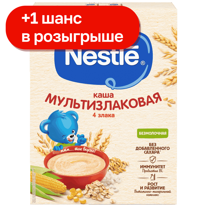 Каша Nestle безмолочная детская мультизлаковая, 200 г