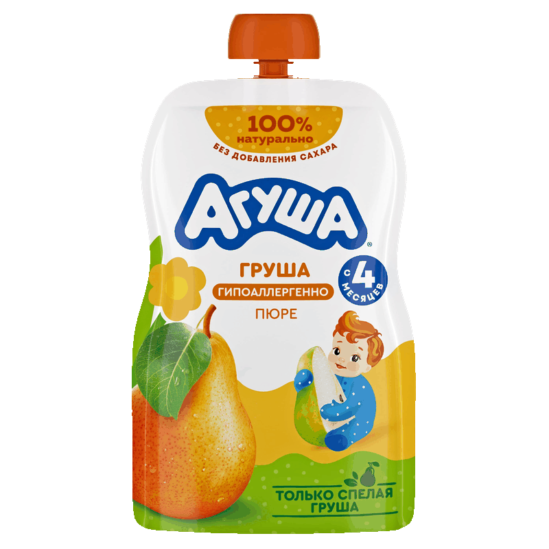 Пюре Агуша груша с 4 месяцев, 90 г
