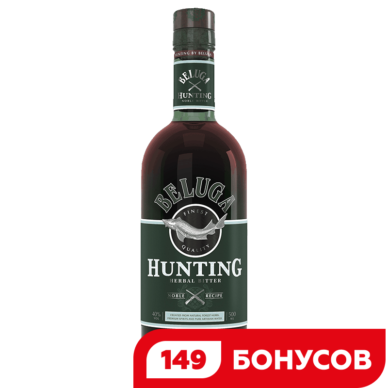 Ликер десертный Хантинг Травяной 40%, 0,5 л