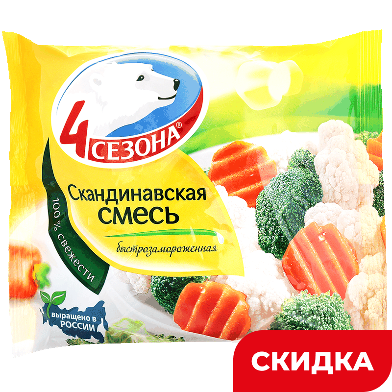 Смесь овощная 4 Сезона Скандинавская, 0,4 кг