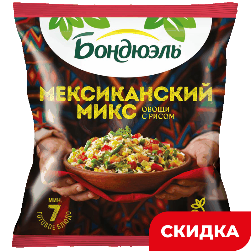 Овощи Bonduelle Мексиканский микс с рисом, 0,4 кг Овощи Bonduelle Мексиканский микс с рисом, 0,4 кг