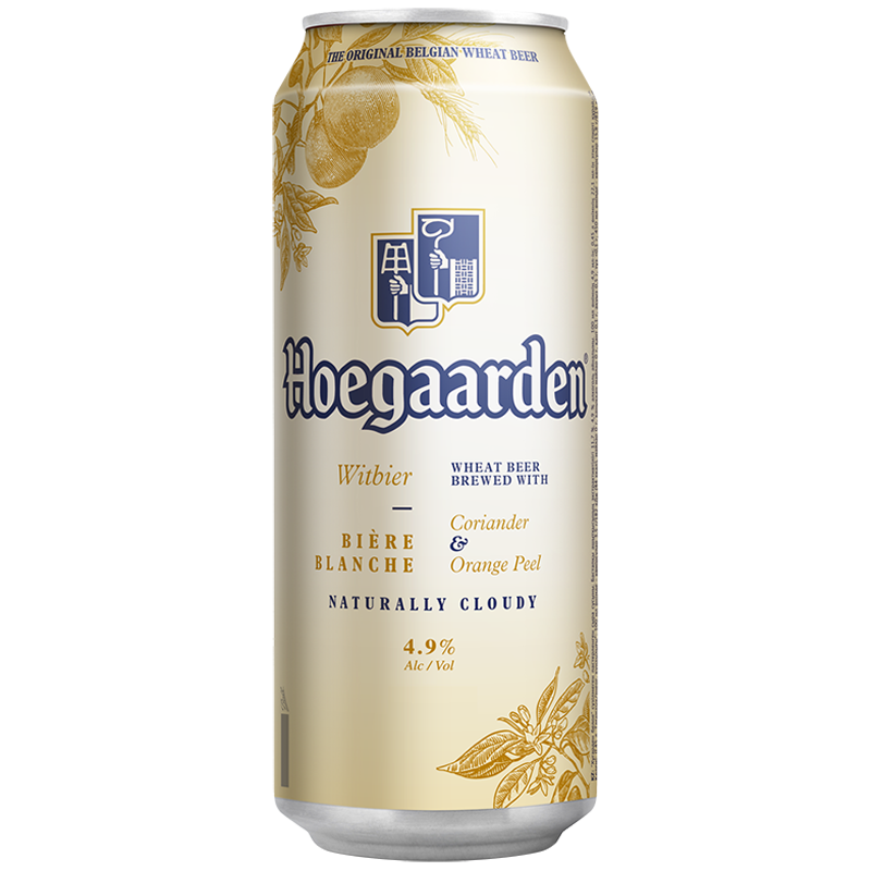 Пивной напиток Hoegaarden нефильтрованный пастеризованный 4,9%, 450 мл