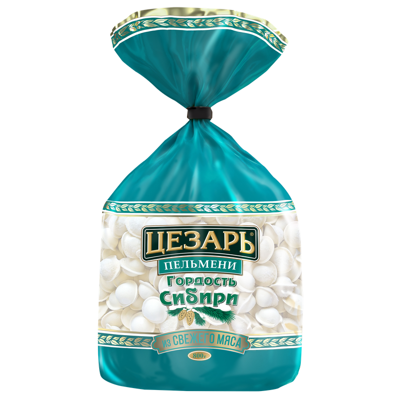 Пельмени Цезарь Гордость Сибири говядина-свинина, 800 г