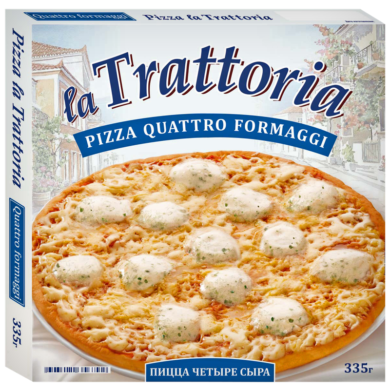 Пицца La Trattoria 4 сыра, 335 г