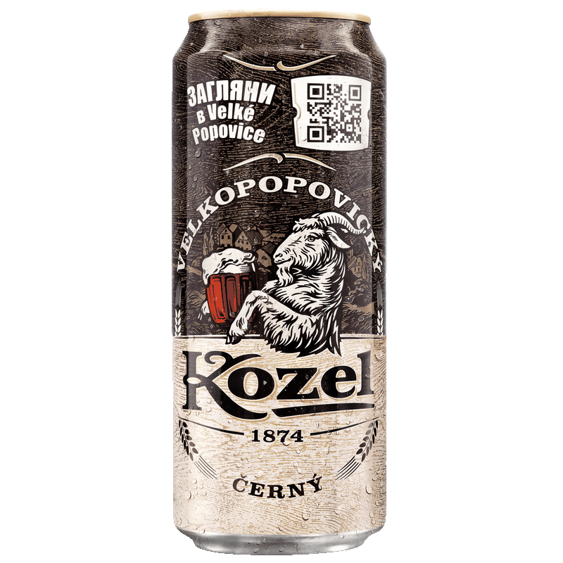 Пивной напиток Velkopopovicky Kozel темный 3,7%, 0,45 л