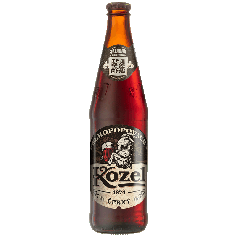 Пивной напиток Velkopopovicky Kozel темный 3,7%, 0,45 л