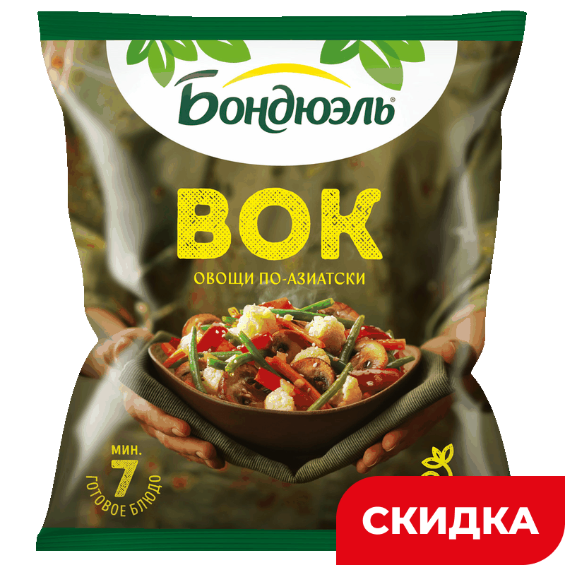 Овощи по-азиатски Бондюэль Вок, 400 г Овощи по-азиатски Бондюэль Вок, 400 г