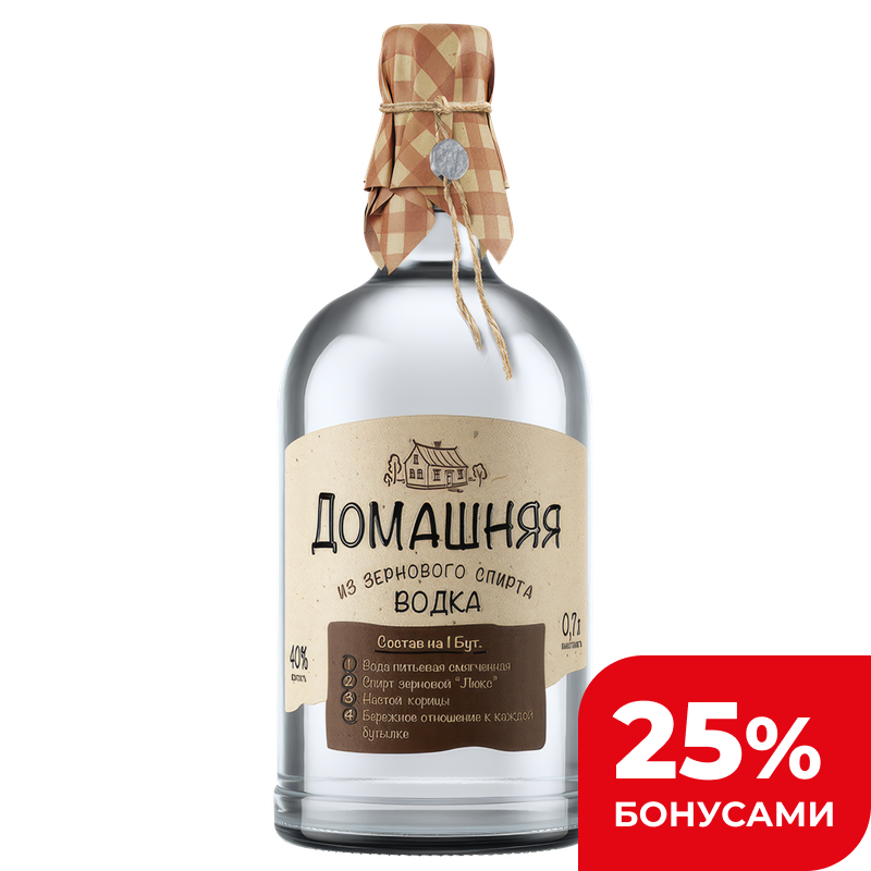 Водка Домашняя Питейный дом 40%, 700 мл