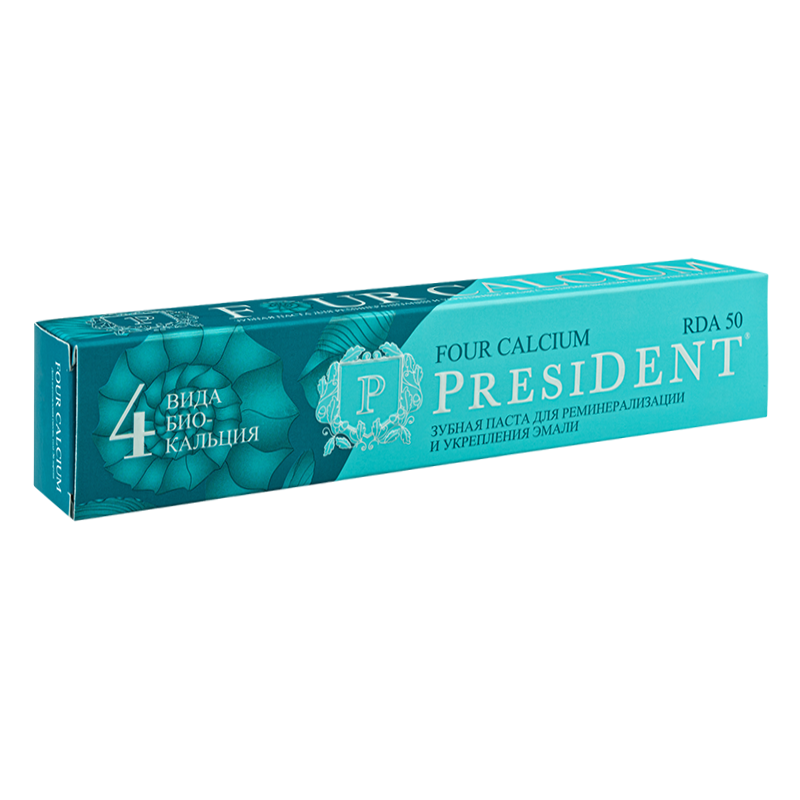 Зубная паста President Four Calcium, 75 г Зубная паста President Four Calcium, 75 г
