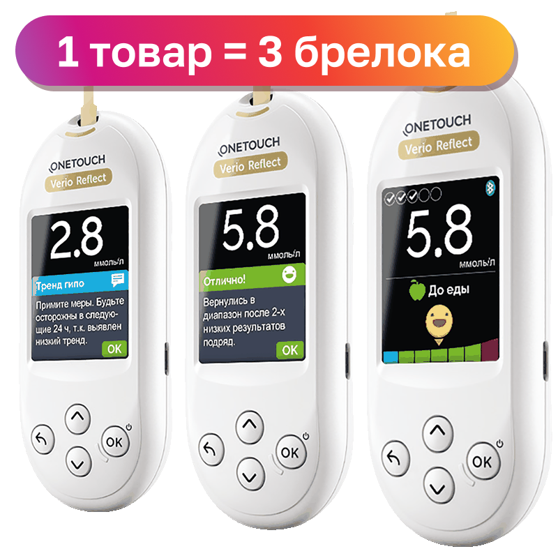 Глюкометр портативный One Touch Verio Reflect