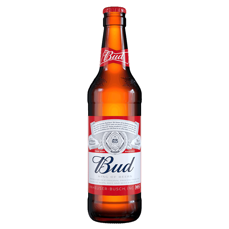 Пиво светлое Bud пастеризованное фильтрованное 5%, 0,44 л
