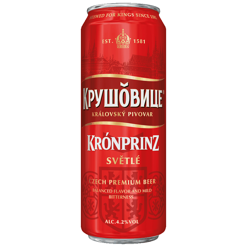 Пиво светлое Крушовице фильтрованное 4,2%, 0,43 л
