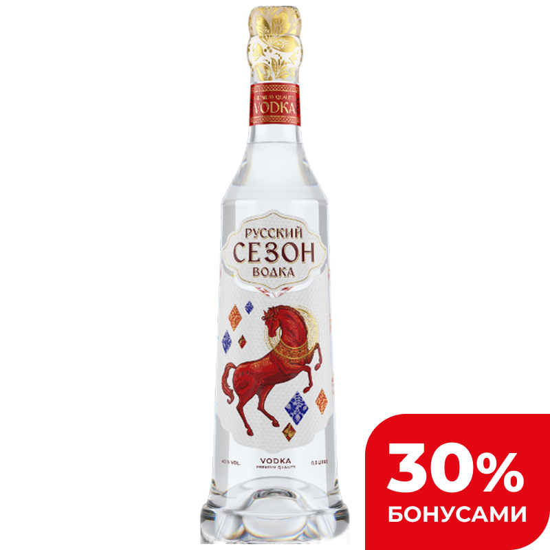 Водка Русский Сезон 40%, 500 мл