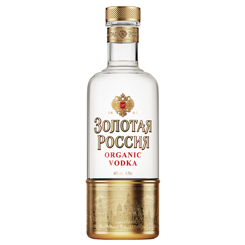 Водка Золотая Россия 40%, 500 мл