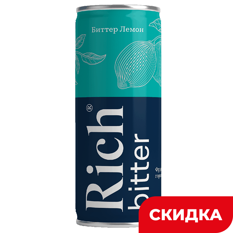 Напиток Rich Битер-Лемон, 0,33 л