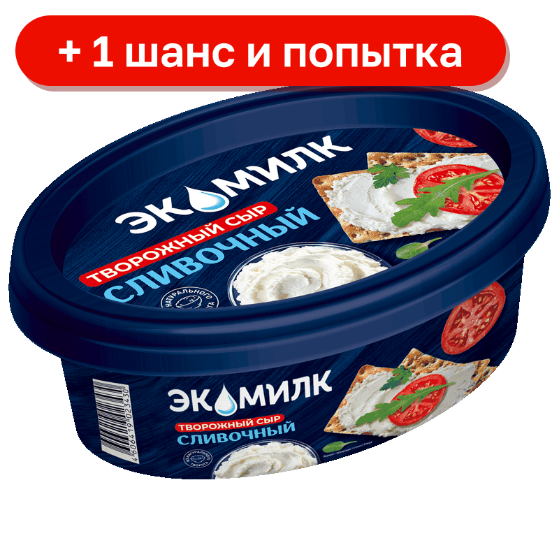 Сыр творожный Экомилк 60%, 120 г