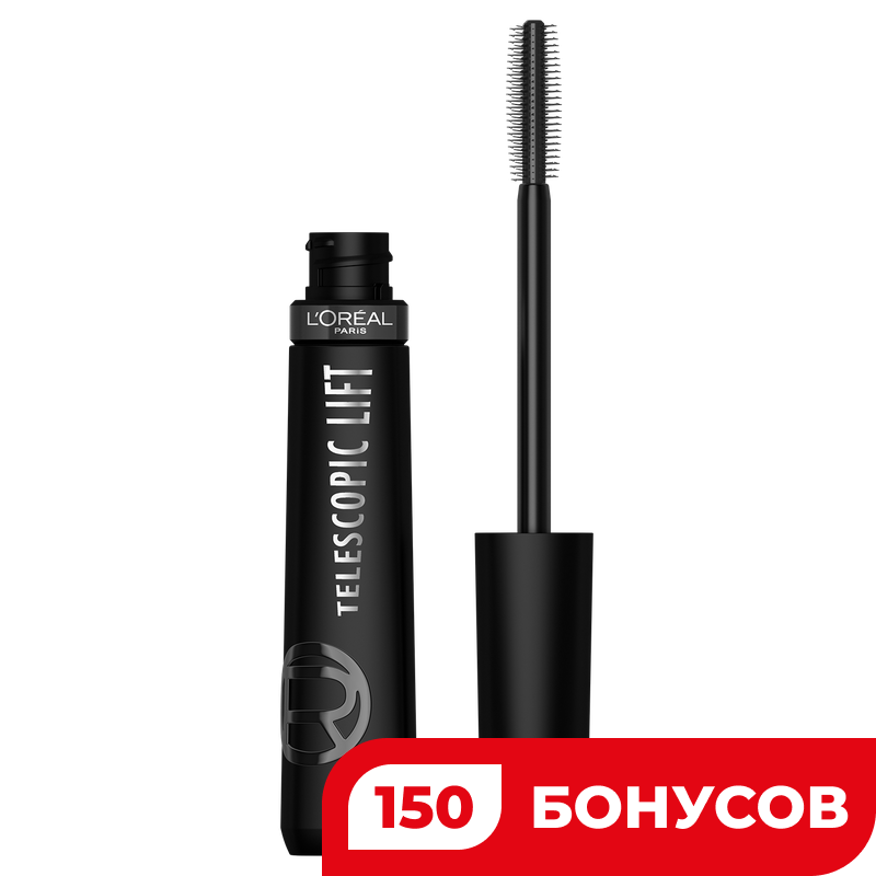 Тушь для ресниц Loreal Telescopic Lift экстра черная, 9,9 мл
