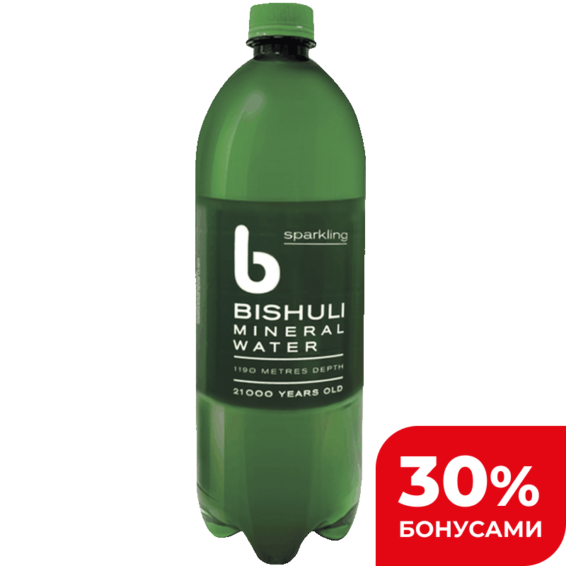 Вода минеральная Bishuli лечебно-столовая газированная, 1 л