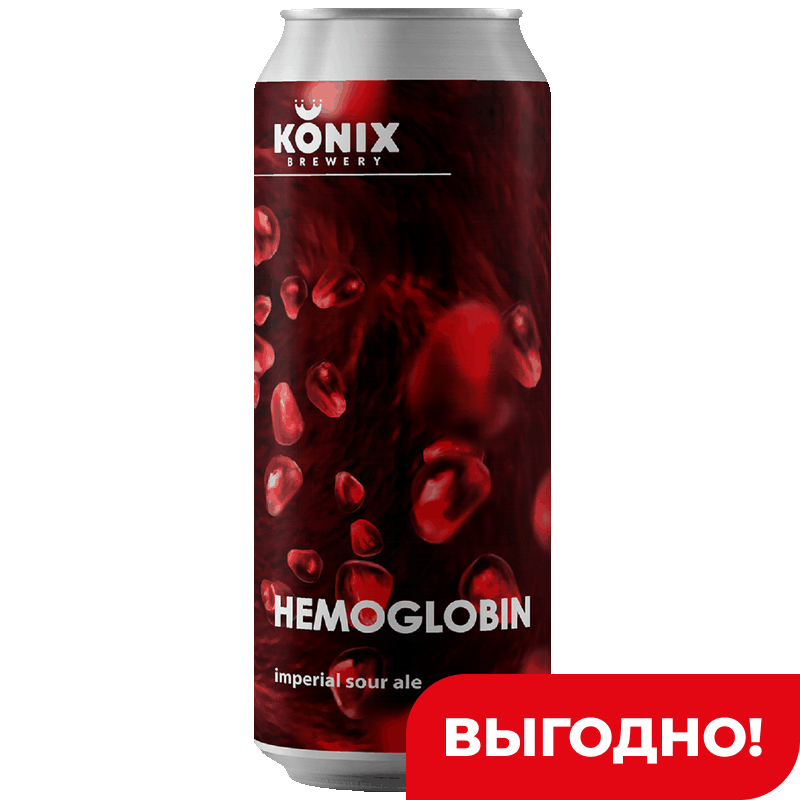 Пивной напиток Konix Гемоглобин 7%, 0,45 л