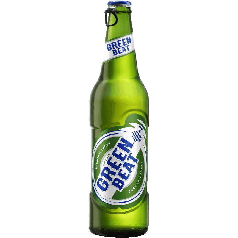Пиво светлое Greenbeat 4,6% фильтрованное пастеризованное, 0,45 л