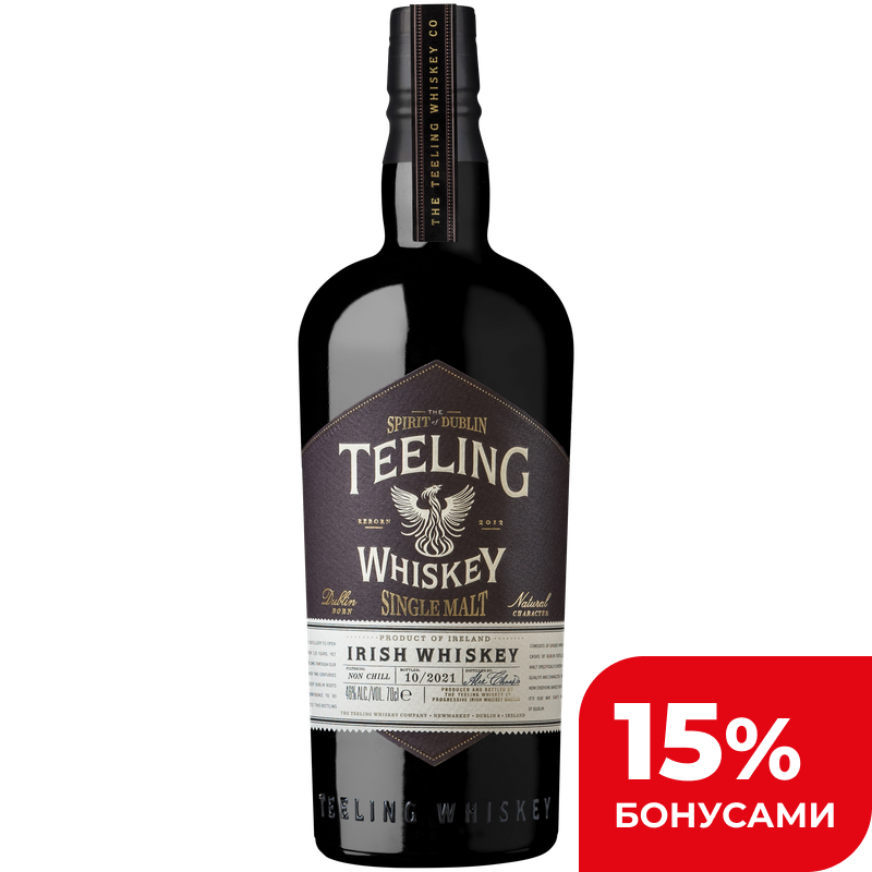 Виски Teeling Single Malt, ирландский купаж, 46%, 0,7 л