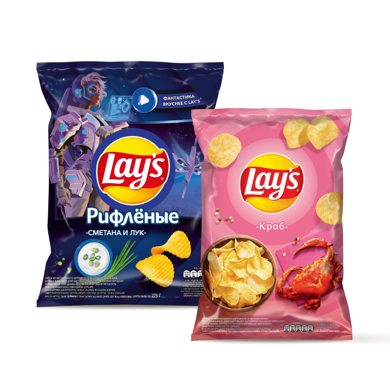 Чипсы Lays, в ассортименте, 225 г