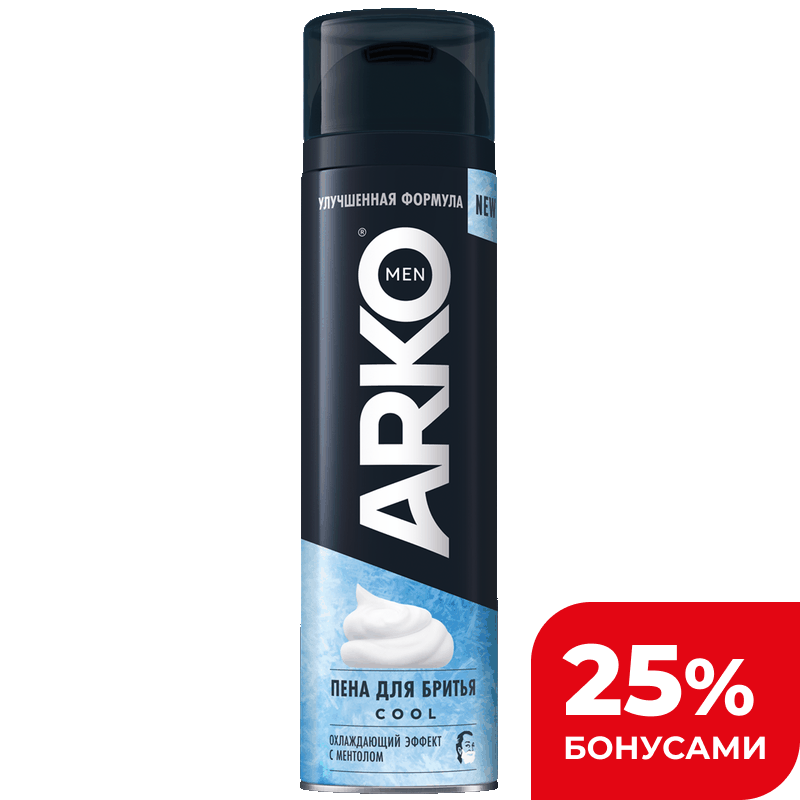 Пена для бритья Arko Men Cool, 200 мл