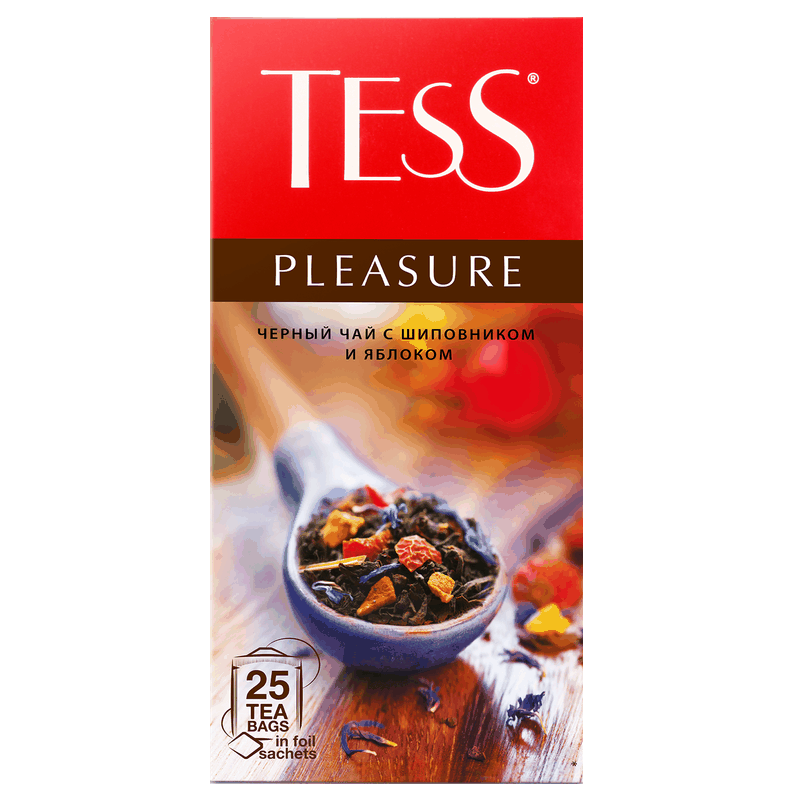 Чай Tess Pleasure черный, 25 пакетиков, 37,5 г 