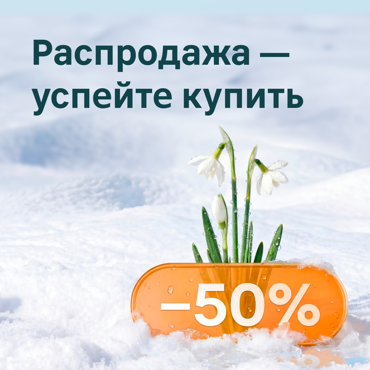 Распродажа — успейте заказать