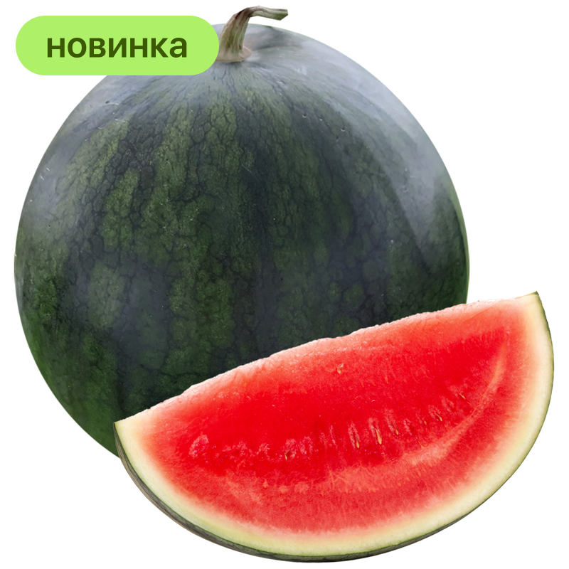 Арбуз Черный принц бессемянный, 1 кг