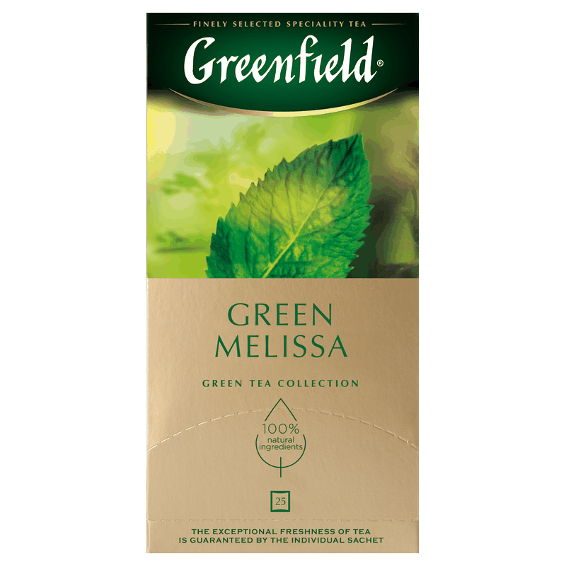 Чай Greenfield Green Melissa, 25 пакетиков, 37,5 г