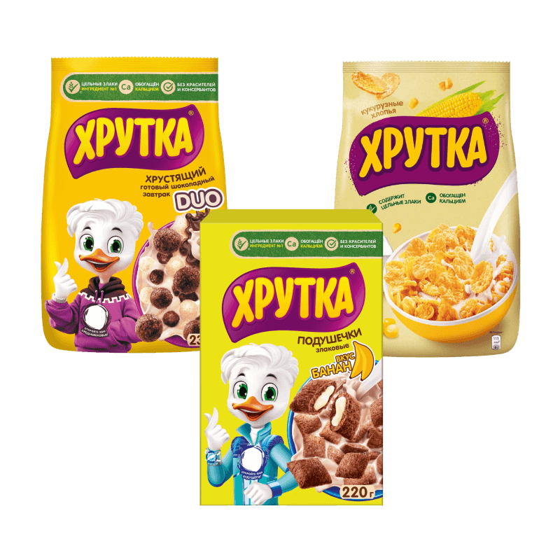 Скидка на сухие завтраки Хрутка