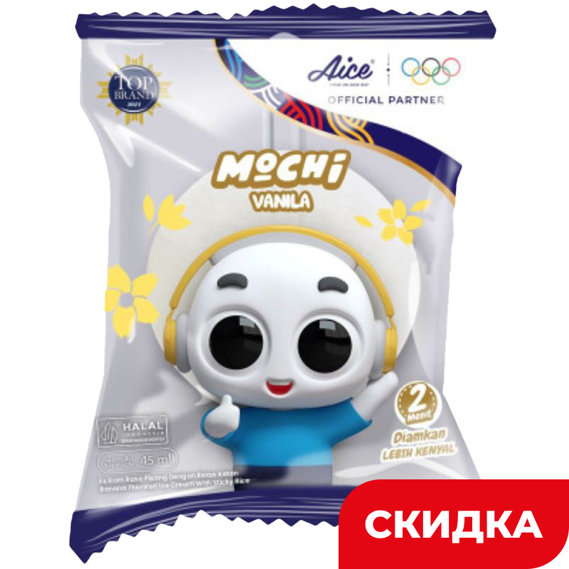Мороженое Aice, моти, ваниль, 30 г
