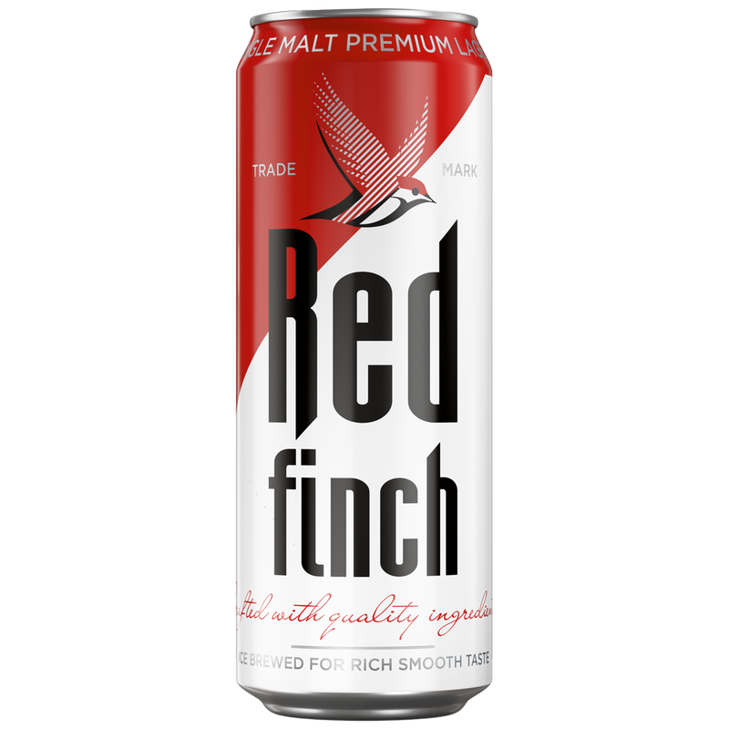 Пиво Red Finch светлое фильтрованное пастеризованное 4,4%, 450 мл