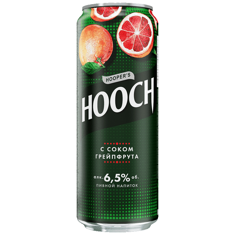 Напиток пивной Hooch Super с соком грейпфрута 6,5%, 0,45 л