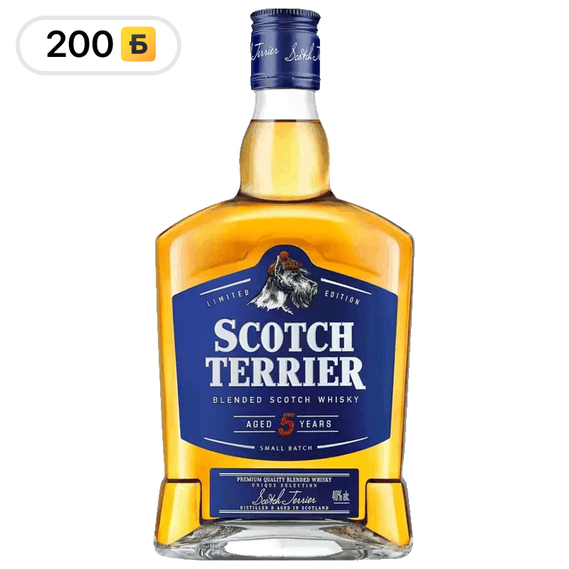 Виски Scotch Terrier пятилетний, 0,5 л