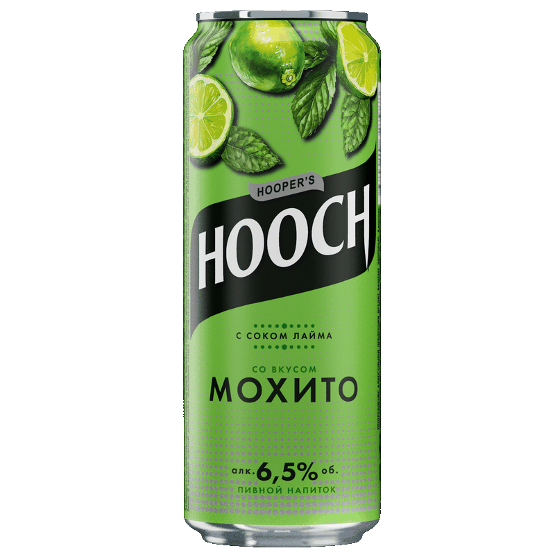 Напиток пивной Hooch Мохито с соком лайма 6,5%, 0,45 л