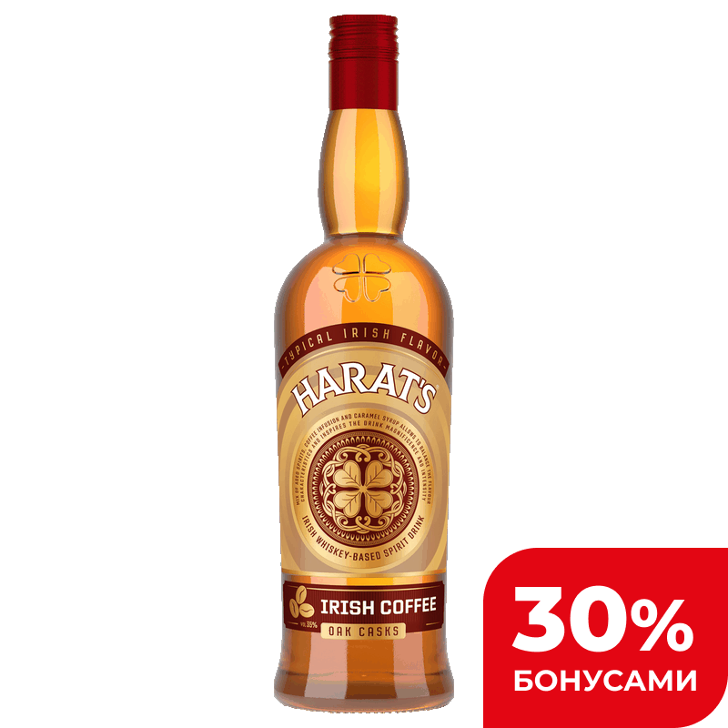 Коктейль Harats Irish Coffee с виски 35%, 0,7 л