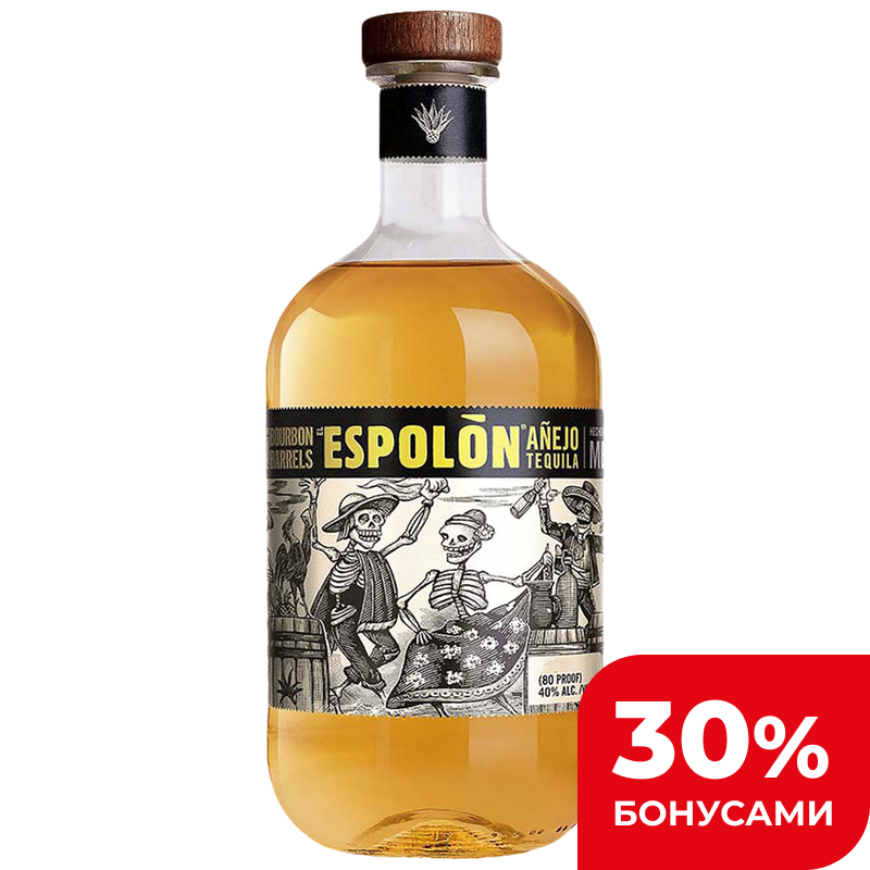 Спиртной напиток Текила Espolon Anejo 40%, 0,75 л