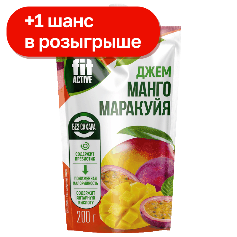 Джем Fitparad манго-маракуйя, 200 г
