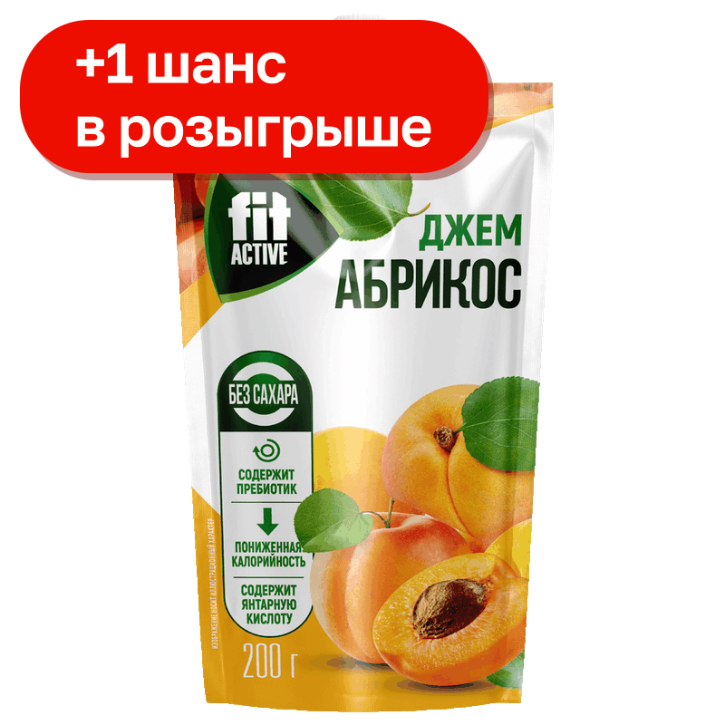 Джем Fitparad Абрикос, 200 г