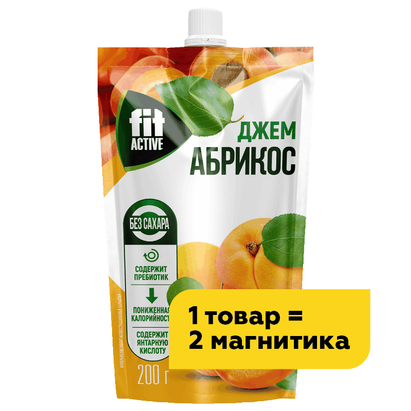 Джем Fitparad со вкусом абрикоса, 200 г