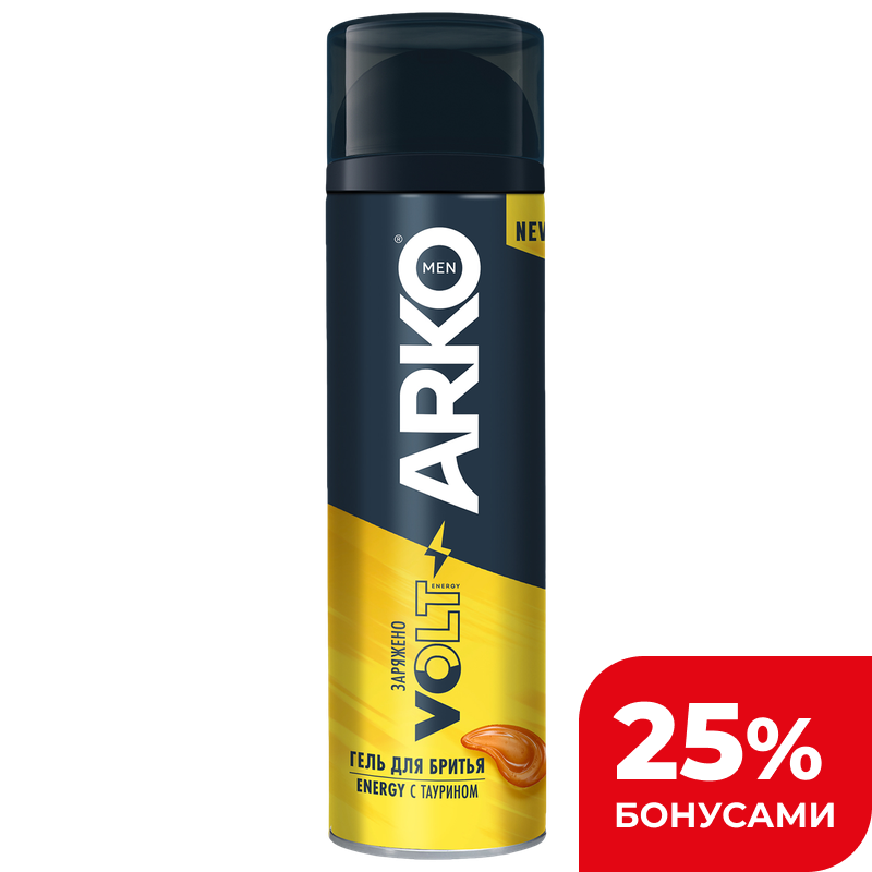 Гель для бритья Arko Men Energy, 200 мл