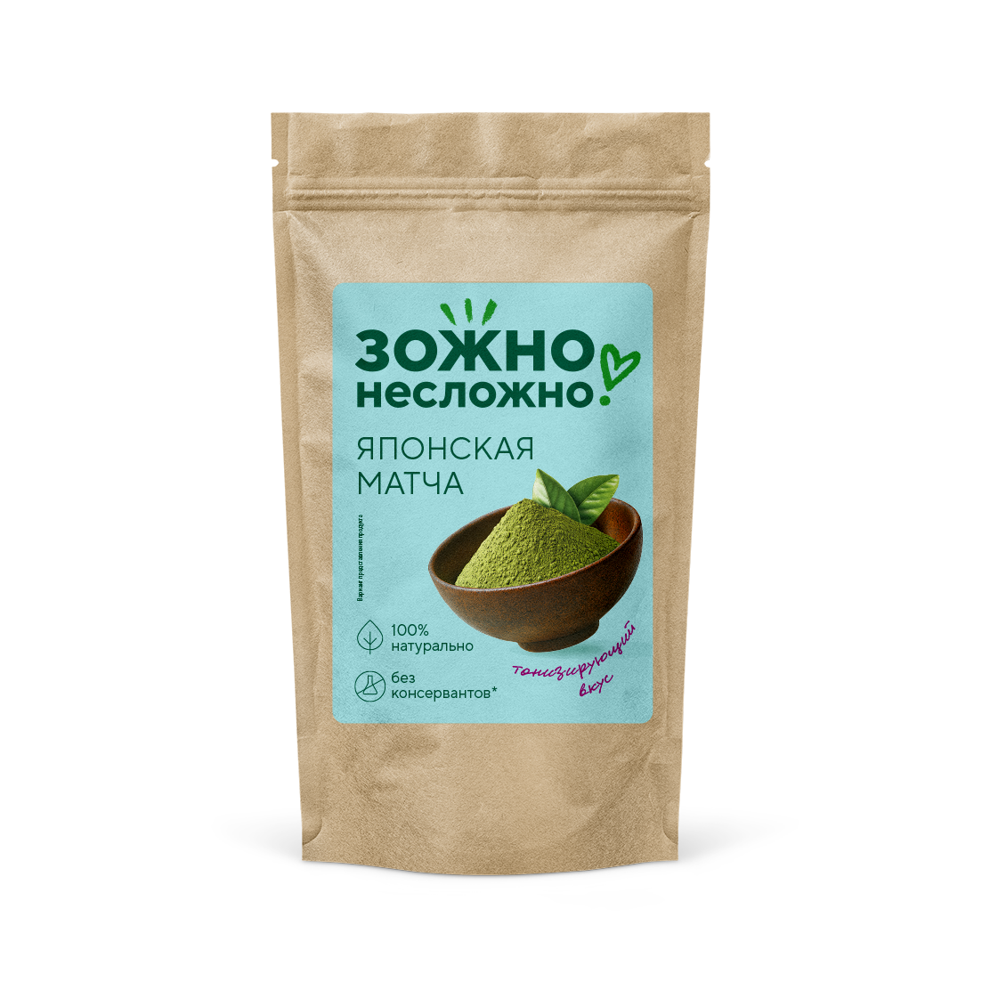 Зеленый чай Зожно Несложно Матча японская премиум, 50 г